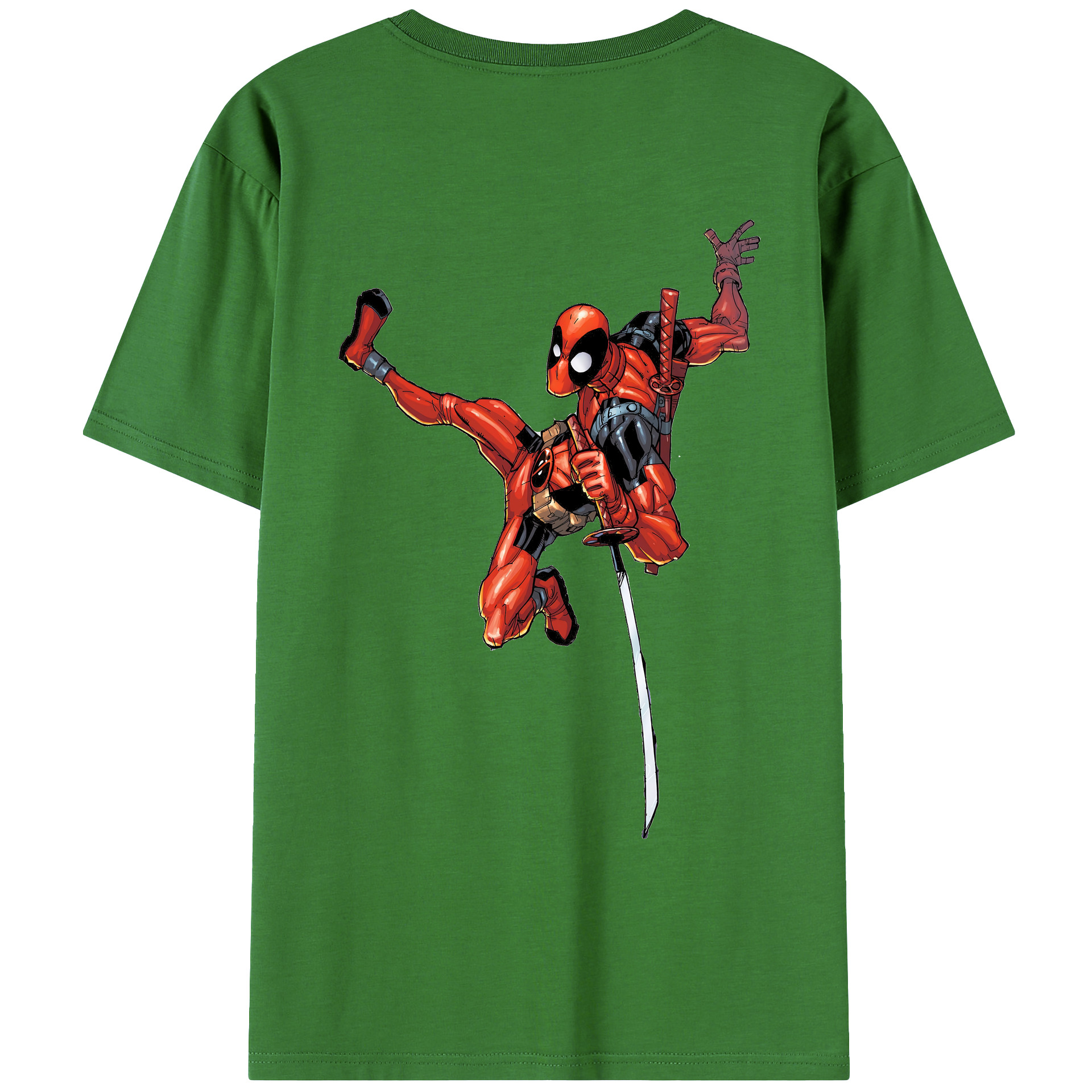 （画像用） Deadpool デッドプール レディース半袖Tシャツ(バックプリント)